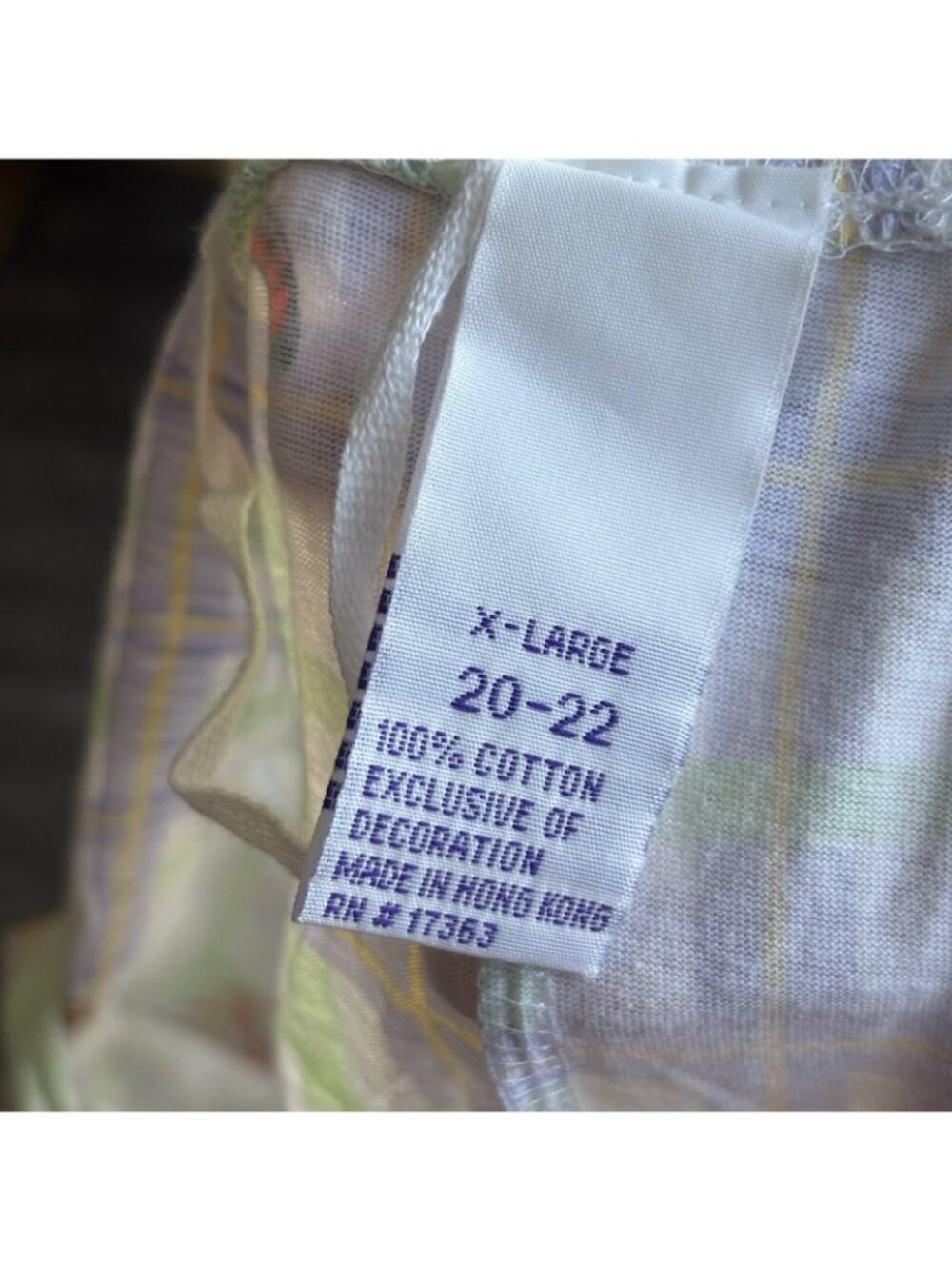 Vintage Winnie The Pooh & Tigger Pajama Pants Plaid Women’s XL Cotton Loungewear - Picture 7 of 16